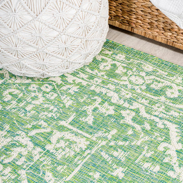 Malta Bohemian Medallion Textured Weave Indoor/outdoor Area Rug